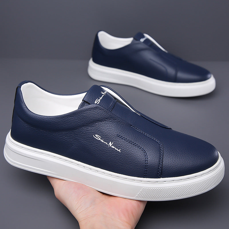 Leather Slip-On Trainers for Women