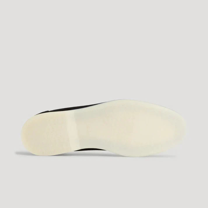 Suede Loafers with White Sole for Men