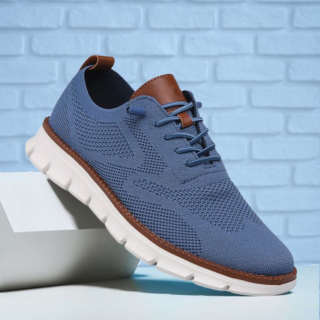 Lace-Up Knit Trainers for Men