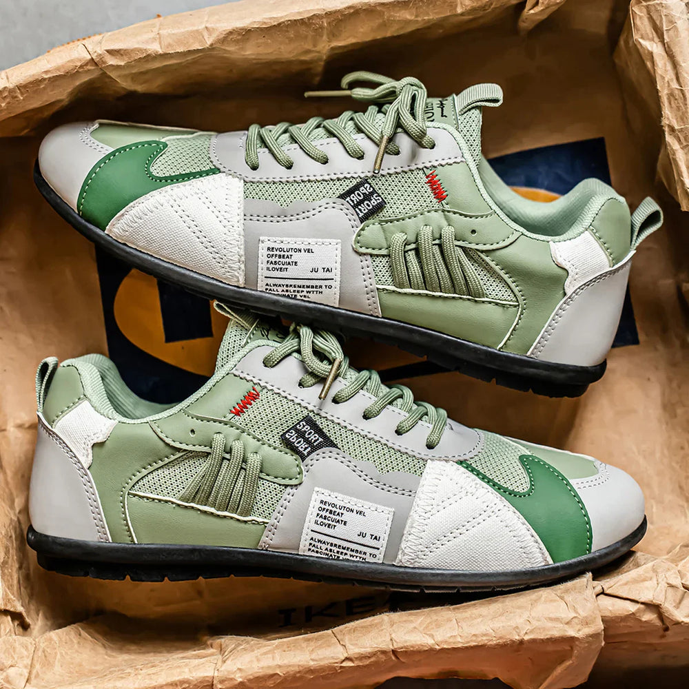 Lace-Up Colour-Block Trainers for Men