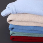 Crew Neck Ribbed Knit Jumper for Men