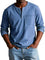 Henley Long Sleeve Shirt for Men