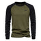 Raglan Long Sleeve Crew Neck Sweatshirt for Men