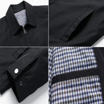 Collared Zip-Up Harrington Jacket for Men