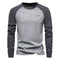 Raglan Long Sleeve Crew Neck Sweatshirt for Men