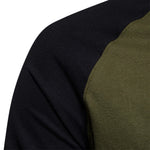 Raglan Long Sleeve Crew Neck Sweatshirt for Men