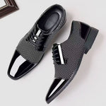Patent Cap Toe Lace-Up Oxford for Men
