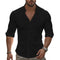 Linen Revere Collar Shirt for Men