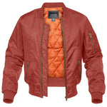 Quilted Bomber Jacket with Stand Collar for Men