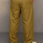 Straight Leg Drawstring Trousers for Men