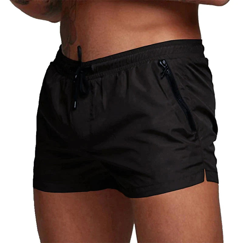 Swim Shorts with Zip Pockets for Men