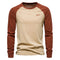 Raglan Long Sleeve Crew Neck Sweatshirt for Men