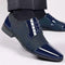 Patent Cap Toe Lace-Up Oxford for Men