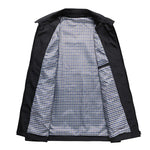 Collared Zip-Up Harrington Jacket for Men