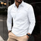 Long Sleeve Collared Polo Shirt for Men