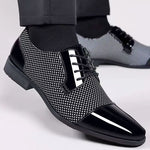 Patent Cap Toe Lace-Up Oxford for Men