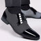 Patent Cap Toe Lace-Up Oxford for Men