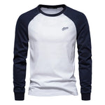 Raglan Long Sleeve Crew Neck Sweatshirt for Men