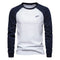 Raglan Long Sleeve Crew Neck Sweatshirt for Men