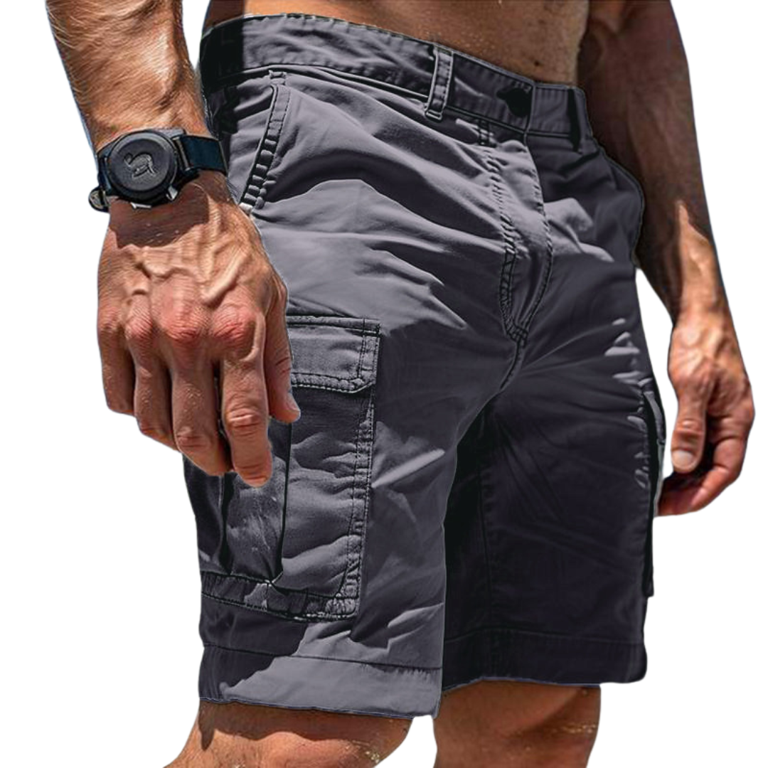 Cargo Shorts with Flap Pockets for Men