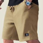 Waffle Knit Shorts with Drawstring for Men