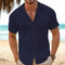 Short Sleeve Relaxed Collar Shirt for Men