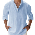 Long-Sleeved Collared Shirt for Men