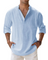 Long-Sleeved Collared Shirt for Men