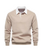 Polo Collar Long Sleeve Sweatshirt for Men