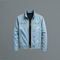 Zip-Up Stand Collar Cotton Jacket for Men