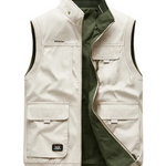 Cargo Vest with Zip-Up for Men