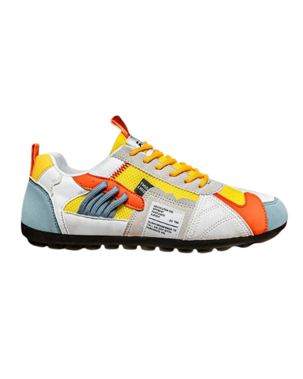 Lace-Up Colour-Block Trainers for Men