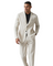 Linen Notch Lapel Suit Set for Men