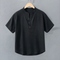 Short Sleeve Stand Collar Shirt for Men