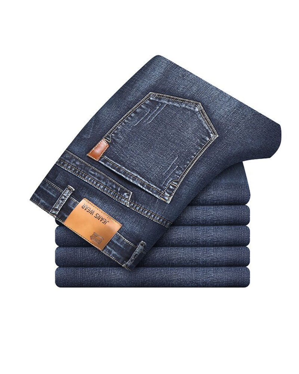 Straight Leg Stretch Jeans for Men