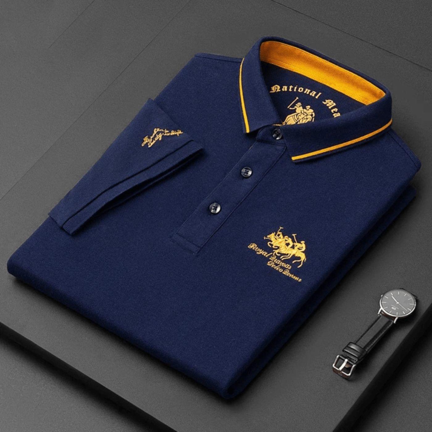 Button-Up Polo Shirt for Men