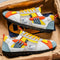 Lace-Up Colour-Block Trainers for Men
