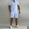 Short Sleeve Polo Shirt and Shorts Set for Men