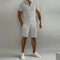 Short Sleeve Polo Shirt and Shorts Set for Men