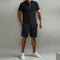 Short Sleeve Polo Shirt and Shorts Set for Men