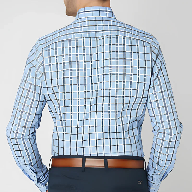 Button-Down Checked Shirt for Men