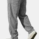Straight Leg Corduroy Trousers for Men