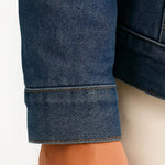 Fleece-Lined Denim Jacket with Sherpa Collar for Men