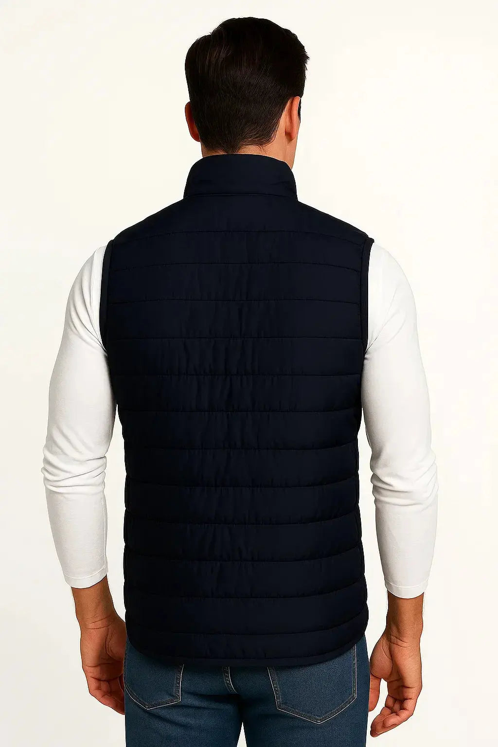 Sleeveless Quilted Puffer Vest for Men