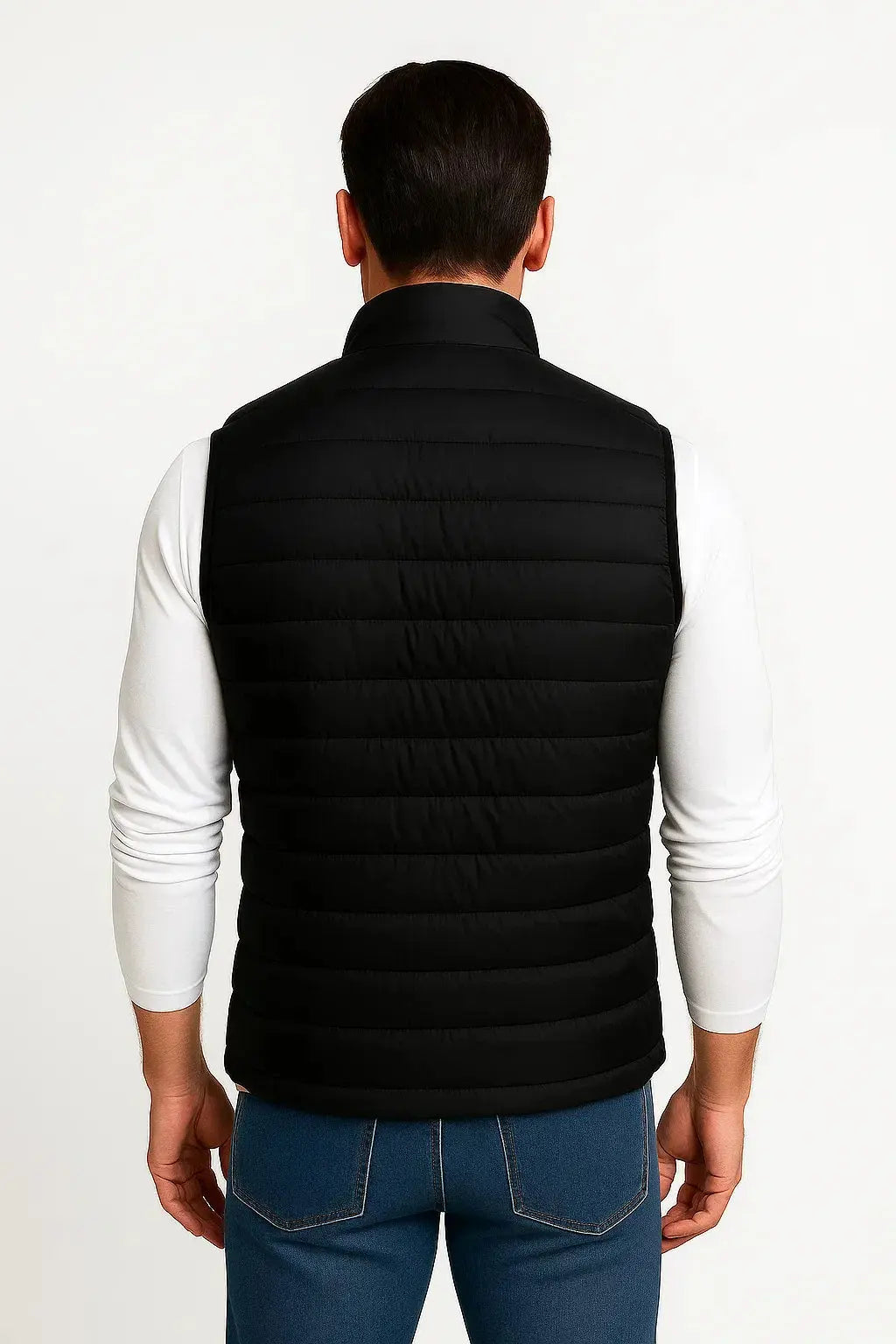 Sleeveless Quilted Puffer Vest for Men