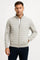 Quilted Hybrid Jacket with Knitted Sleeves for Men