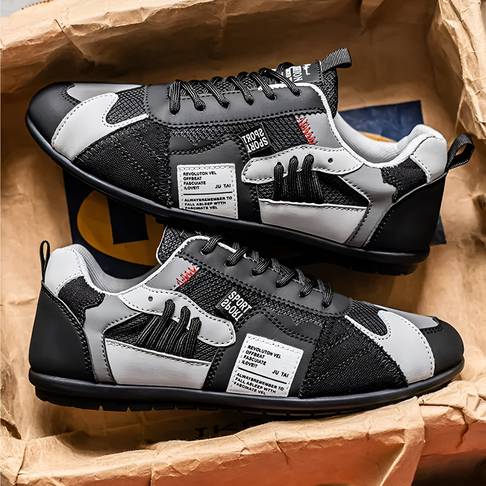 Lace-Up Colour-Block Trainers for Men