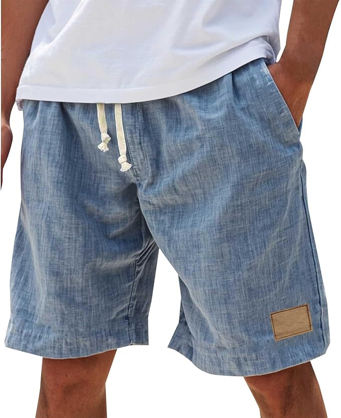 Linen Drawstring Shorts for Men