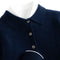 Button-Down Knit Polo Shirt for Men - Navy