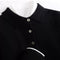 Button-Down Knit Polo Shirt for Men - Black